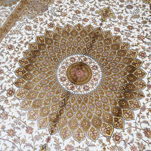 7x10ft persan goutte à goutte Antique fait à la main prix chinois soin tapis en soie turque à vendre - Product Image 4