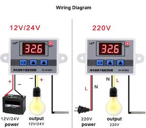 XH-W3002 W3002 AC 110V-220V DC 24V DC 12V LED Kỹ Thuật Số Thermoregulator Nhiệt Độ Điều Khiển Điều Khiển Chuyển Đổi Meter - Product Image 5