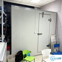Chambre Froide Économe en Énergie Entièrement Personnalisable Température Tension Dimensions de la Porte Compresseur Emerson Copeland pour Tous Types de Stockage Alimentaire