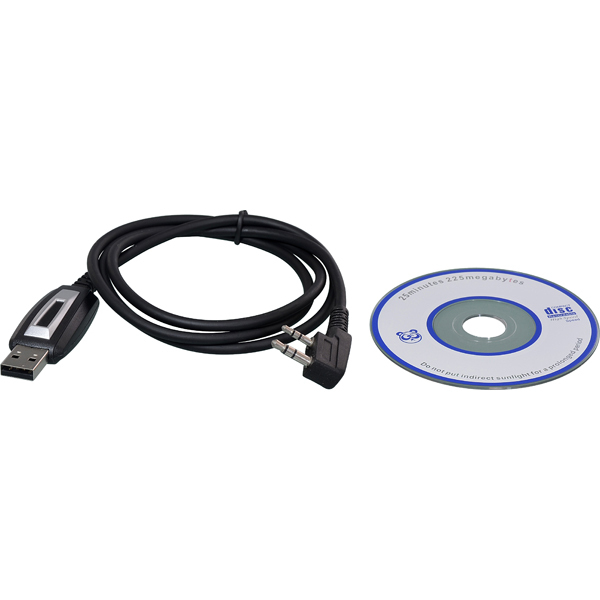 Two Way Radio Accessory USB Programming Cable 2 Pin Connector Walkie Talkie Accessory