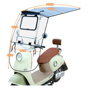 Pare-soleil pour vélo électrique, entièrement couvert, pour motos, scooters, pare-soleil pluvieux, pare-soleil manuel, auvent - Product Image 1