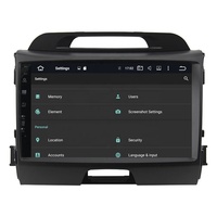 9 pouces simple din Android 10 Voiture DVD GPS navigation Stéréo Lecteur Pour KIA Sportage 2010 2011 2012 2013 2014 2015 Auto Audio