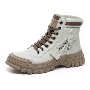 Nouvelles Bottes Montantes Femme 2026 à Lacets, Hiver, Doublure Peluche Chaude, Respirantes, Antidérapantes, Rehaussantes, Semelle Épaisse - Evergreen LYKU - Product Image 6