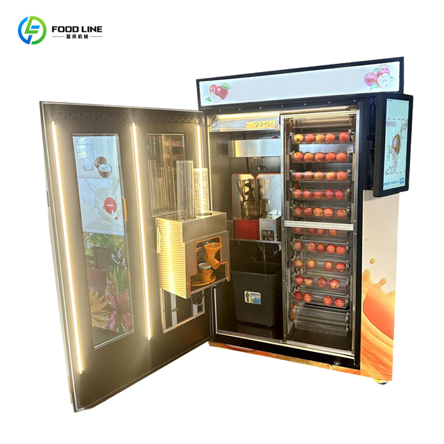 Visible Juicing Process Commercial Fresh Fruit Orange Vending Machine Juicer Machine with Coin /cash Payment