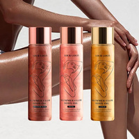 Huile corporelle scintillante naturelle et végane, formule personnalisée, bronzant sec