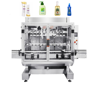 Machine de remplissage automatique pneumatique de liquides et pâtes 100 ml pour usines, bouteilles en plastique/verre, bidons, eau, huile, produits chimiques