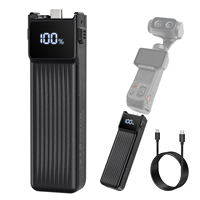 Pegangan Pengisi Daya Cepat untuk DJI Osmo Pocket 4/3 Tipe-C 5000mAh 10000mAh Power Bank Grip dengan Indikator LED OEM Kustom