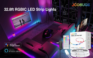Lby không thấm nước RGB SMD5050 <span class=keywords><strong>LED</strong></span> Strip ánh sáng 5m 10m 30Leds M màu thay đổi với từ xa cho chiếu sáng ngoài trời - Product Image 2
