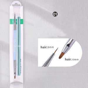 Nouveau stylo à ongles Double pointe, stylo de luminothérapie à Double usage, stylo de couleur, <span class=keywords><strong>crayon</strong></span> de <span class=keywords><strong>dessin</strong></span>, façonnage, stylo français - Product Image 2