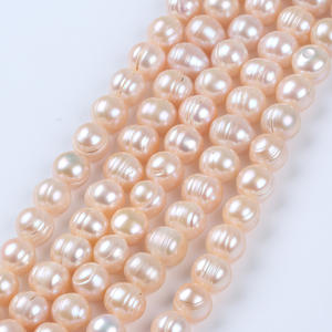 ไข่มุกน้ำจืดธรรมชาติทรงกลมลายตื้น ขนาด 11-12 มม. สำหรับทำสร้อยคอ DIY สำหรับคุณแม่ - Product Image 1