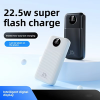Batterie externe portable grande capacité 20000 mAh avec affichage LED, charge rapide PD22.5W/20W, nouveau modèle, vente en gros, best-seller