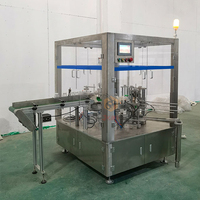 Machine de cartonnage rotative verticale de haute qualité pour l'emballage de remplissage de carton de petite boîte