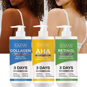 โลชั่นบำรุงผิวกายออร์แกนิค OEM สำหรับผิวแห้ง ช่วยให้ผิวขาวกระจ่างใส ด้วยไฮยาลูรอน คอลลาเจน เรตินอล และ <span class=keywords><strong>AHA</strong></span> - Product Image 1