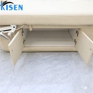 Table de beauté Kisen personnalisée, table à cils électrique, lit de salon de beauté réglable avec armoire pour personnes corpulentes - Product Image 5