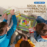 Jeu de société Puzzle Bus Platform, aides pédagogiques en mathématiques, éveil des enfants, addition et soustraction, jeu de société parent-enfant