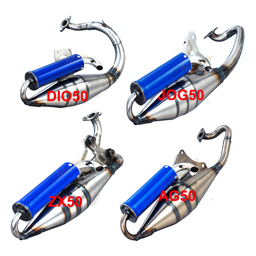 Универсальная мотоциклетная система JPMotor из нержавеющей стали, модифицированный глушитель выхлопных газов для DIO50 JOG50 ZX50 AG50