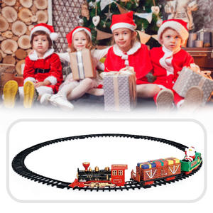 Juego de <span class=keywords><strong>Tren</strong></span> de Juguete con Rieles, Funciona con Pilas, con Sonidos, Canción Navideña y Luz - Product Image 2