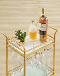 <span class=keywords><strong>VASAGLE</strong></span> <span class=keywords><strong>Desserte</strong></span> <span class=keywords><strong>de</strong></span> <span class=keywords><strong>Cuisine</strong></span> 3 Niveaux avec Porte-Bouteilles et Porte-Verres, Chariot <span class=keywords><strong>de</strong></span> Rangement pour la Maison - Product Image 3