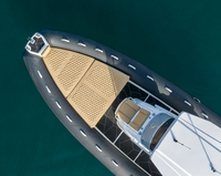 Entrega Rápida, Embarcación Neumática Rígida de Aluminio de 28 Pies, Estilo Deportivo, 860 Hypalon, para Pesca, Surf y Actividades al Aire Libre, con Costillas de Aluminio y PVC
