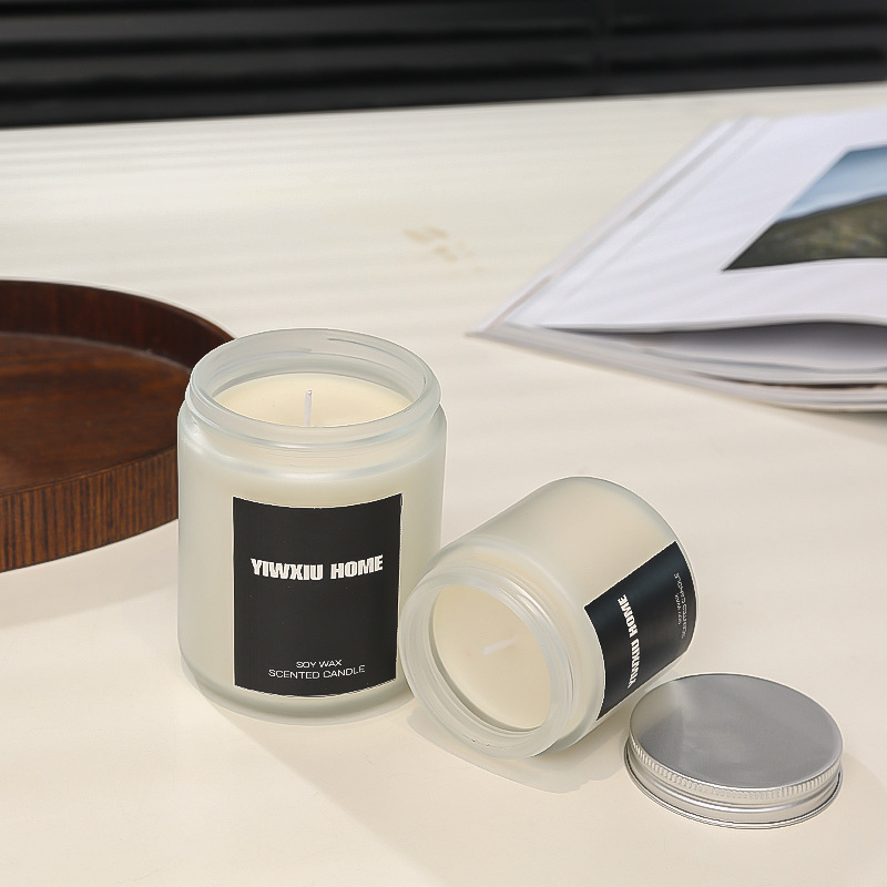 Private Label Natural Organic Soy Wax Scented Jar Candles With Strongly Fragrance