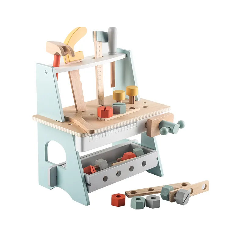China Supplier Hot Selling Tool Bench Toy Tool Engineer Baby Toy Tool Box Set For Boy Play