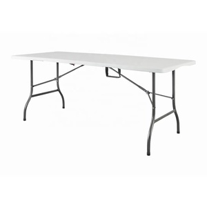 Sedia e Tavolo in Plastica di Alta Qualità per Eventi, Tavolo Pieghevole da 6 Piedi per Feste all'Aperto - Product Image 4