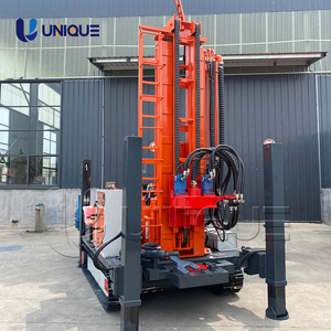 2025 New Fully Hydraulic Diesel UY260 Crawler-<b>mounted</b> Water Well Drilling Rig Motor <b>Engine</b> Pump Gearbox Max 260m Depth High - Product Image 5