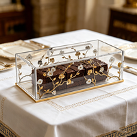 Support à gâteau personnalisable en acrylique écologique avec couvercle pour Shabbat et fêtes juives – Idéal comme cadeau