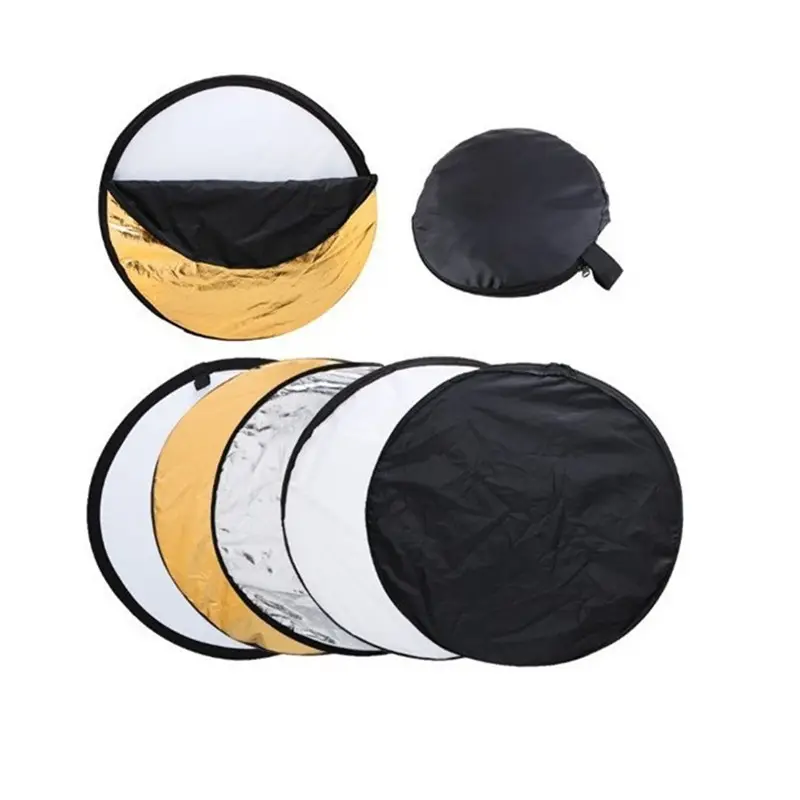 Studio Photo Photography equipment 110cm 43" 5 in1 Round Multi colour Collapsible Light Reflector