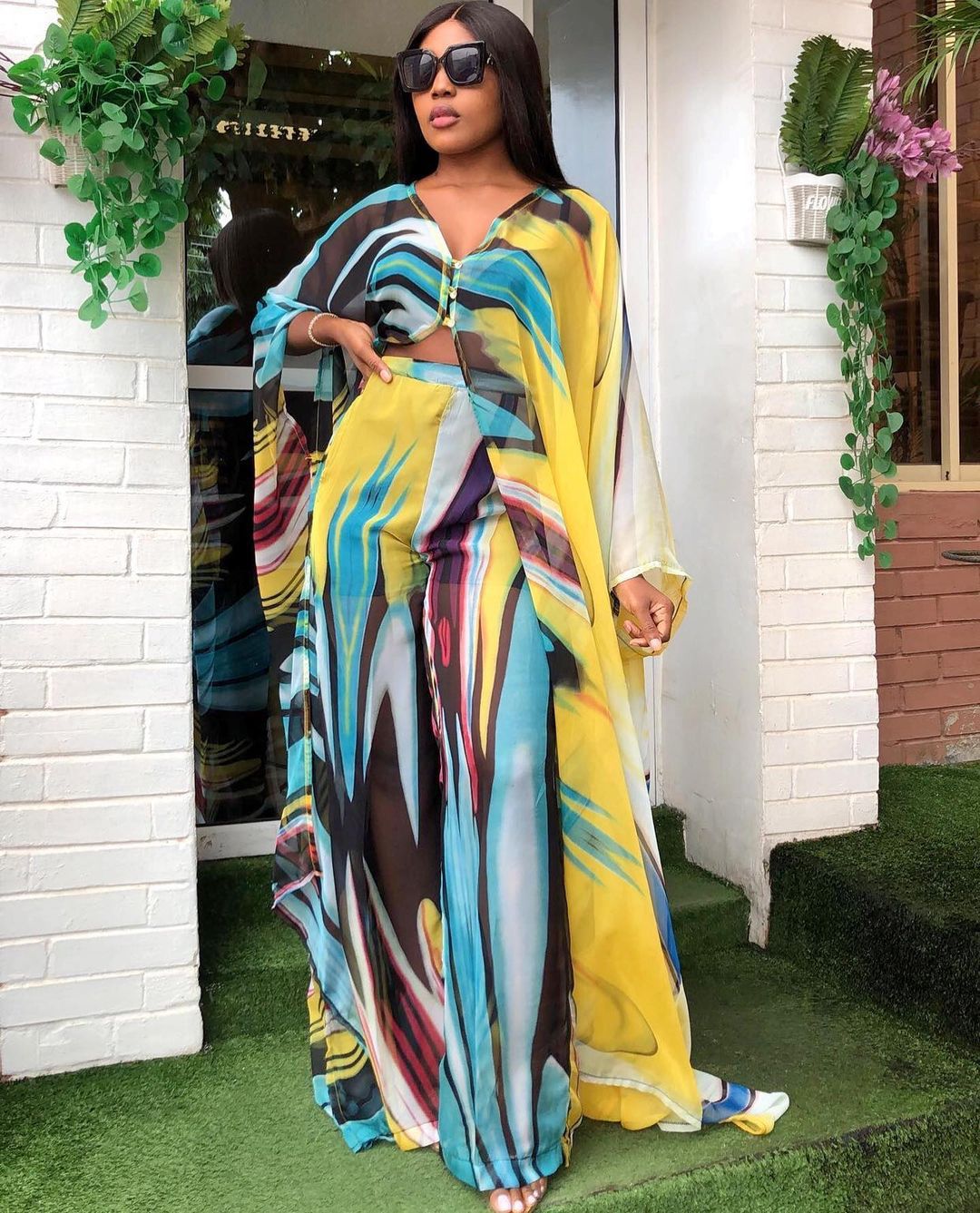 sachin and babi light blue dress Xscape Women's Pleated Floral Chiffon Scarf Dress main image 1