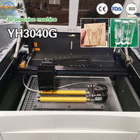 Nouveau graveur laser CO2 YUEHUA YH-3040G 60W certifié CE, refroidi par eau, avec contrôle Ruida et Leadshine pour acrylique, bois, pierre, plastique, MDF