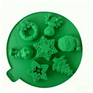 Molde de silicona de forma geométrica <span class=keywords><strong>para</strong></span> dulces y chocolate-Calcetín de Navidad y diseño de campana, estilo <span class=keywords><strong>divertido</strong></span> de Halloween, accesorio <span class=keywords><strong>para</strong></span> hornear - Product Image 3