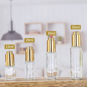 Cosmetic Dropper <b>Bottle</b> 10ml 20ml 30ml <b>50ml</b> Flat Shoulder Essential Oil Hair Oil Glass Serum Dropper <b>Bottles</b> - Product Image 6