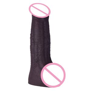 Pénis <span class=keywords><strong>de</strong></span> simulation géant en forme <span class=keywords><strong>de</strong></span> queue <span class=keywords><strong>de</strong></span> cheval, pour usage féminin adulte, avec œufs - Product Image 5