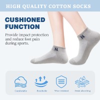 Chaussettes de sport en coton respirantes en maille pour hommes, avec logo brodé personnalisé, soutien de la voûte plantaire, pour la course, avec talon et bout renforcés