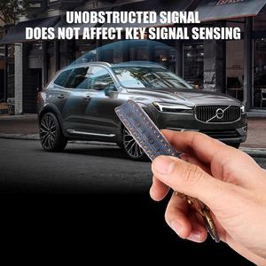 Funda de Cuero Genuino para Llave de Coche Volvo V50 Xc90 C30 S60 V90 S90 S80 V60 Xc40 XC60, Llavero Hecho a Mano, Accesorios Interiores para Auto - Product Image 2