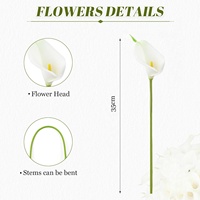 Bunga Calla Lily Buatan dalam Berbagai Warna dengan Sentuhan Realistis untuk Dekorasi Bunga Pernikahan Kantor Rumah & Dapur