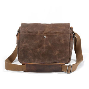 กระเป๋าสะพายข้างแบบเรโทร ผ้าแคนวาส สำหรับกล้องไมโคร ซิงเกิล พร้อมคุณสมบัติกันน้ำ สำหรับกล้อง <span class=keywords><strong>Nikon</strong></span> Canon Sony สไตล์เรโทร - Product Image 5