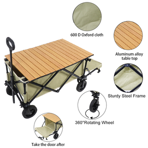 Vendita calda pieghevole <span class=keywords><strong>Wagon</strong></span> Beach Camping 3 in 1 carretto carrelli a mano carrelli a mano portaoggetti - Product Image 2