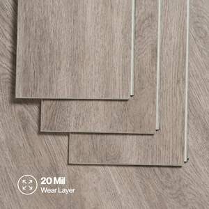 Moderno ignífugo resistente al agua 5mm 6mm 6,5mm Click Interlock plástico LVP SPC suelo de vinilo para dormitorios oficinas gimnasios - Product Image 4