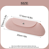 Porte-pinceau de maquillage en silicone portable à fermeture magnétique Sac de pinceaux de maquillage cosmétique de voyage pour le stockage de la beauté