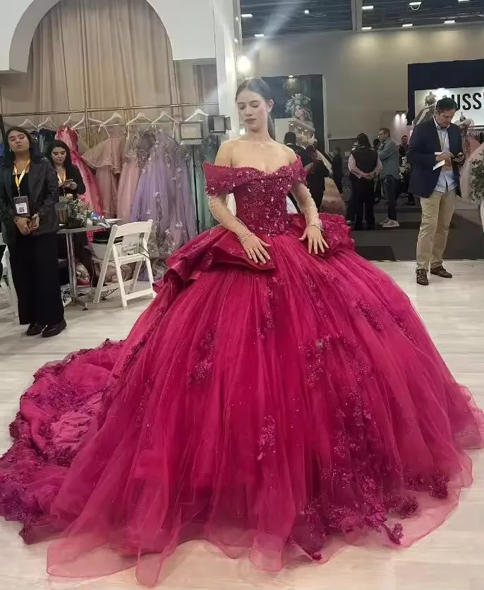 Burgundy Quinceanera Dresses - Elegant & Customizable