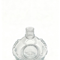 Bouteilles en verre de vodka de haute qualité JingAn D-080 750 ml, logo personnalisé, impression à l'écran, décalcomanie givrée, estampage à chaud, électrodéposition