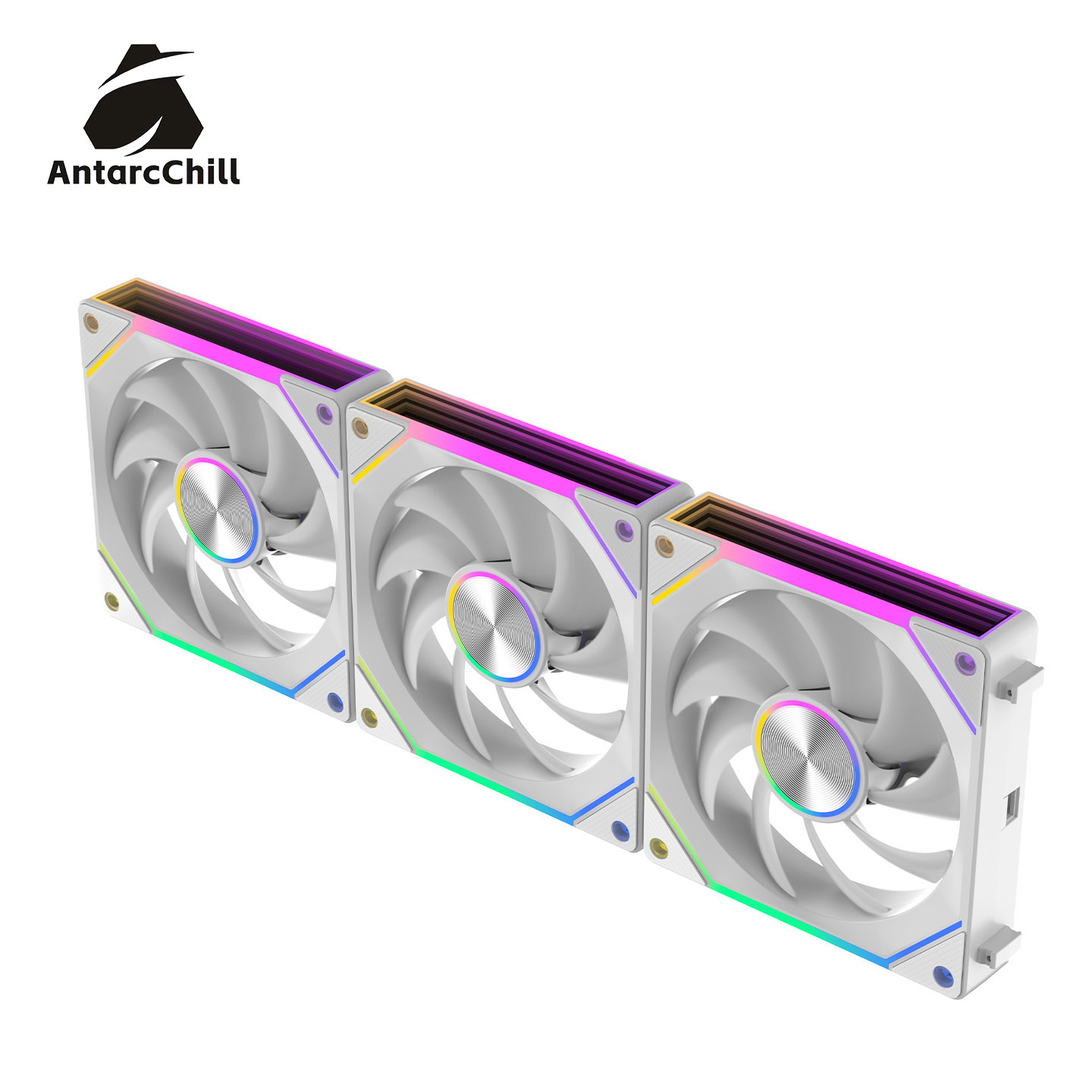 Blanc 3 ventilateurs
