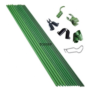 Piquets de jardin personnalisés de 8 mm, 11 mm, 16 mm, 20 mm, en acier recouvert de plastique, pour soutenir les plantes - Product Image 6