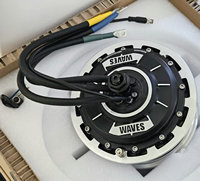 Moteur de moyeu CC sans balais pour TROTTINETTE ÉLECTRIQUE 6,5 pouces 10KW 48V/60V/72V/88V CC 100Nm Stator 127MM Acier magnétique haute performance 70MM 40 PÔLES