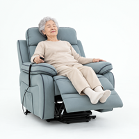 Fauteuil inclinable électrique avec chaleur et massage, canapé électrique réglable pour personnes âgées, seniors et femmes enceintes
