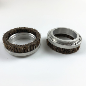 ESD Handgenähte Rosshaar-Ringbürste mit Aluminiumbasis, Kreisförmige Staubentfernungsbürste für PCB-Folien-Druckmaschinen - Product Image 3