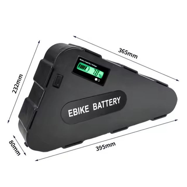 48V Ebike Triangle Batteries Lithium Ion Pack 48 52 60 72 Volt Lithium Ion Battery With Waterproof