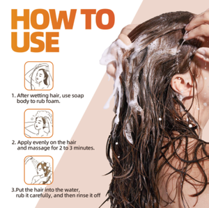 Jabón Natural a Base de Hierbas para el Crecimiento del Cabello, Barra de Champú Suave Hidratante y Anti-Picazón para el Cuero Cabelludo - Product Image 5